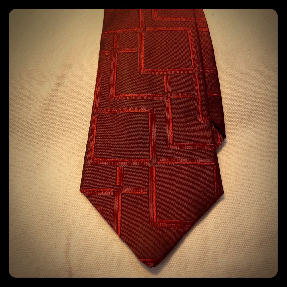 Maroon Prada necktie